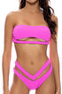 Luli Fama Playa Vibes Strappy High Leg Brazilian Scrunch Bottom